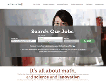 Tablet Screenshot of jobs.monsanto.com